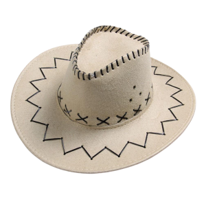 Cowboy Suede Hat - Beige