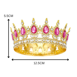 Crown Imperial Crystal with Pink Gem