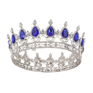 Crown Imperial Crystal with Blue Gem