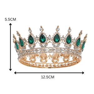 Crown Imperial Crystal with Green Gem