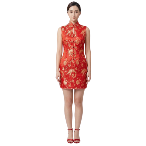 Cheongsam Festive Fortune Red & Gold
