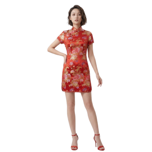 Cheongsam Floral Blossom Silk