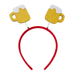 Oktoberfest Headband - Beer Mug Glitter