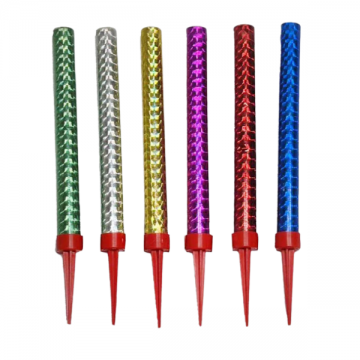 Candles Set 6-Pack Sparkler Birthday Cake - Multicolor 12inch