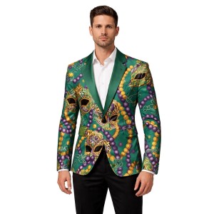 Emerald Festival Pattern Blazer