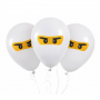 Balloons - Ninja White 5 qty