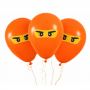 Balloons - Ninja Orange 5 qty