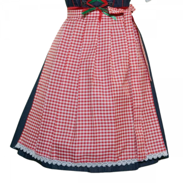 Oktoberfest Checkered Apron - Red/white