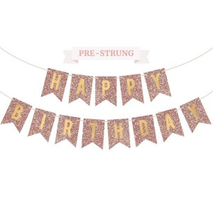 Happy Birthday Banner - Pink