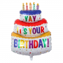 Balloon - Foil Cake Its Your Birthday 63*100cm