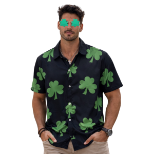 St. Patrick's Day Shirt - Classic Black Shamrock