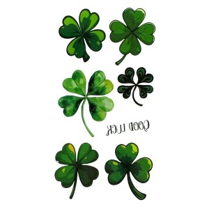 St. Patrick Tattoos - Good luck Shamrock