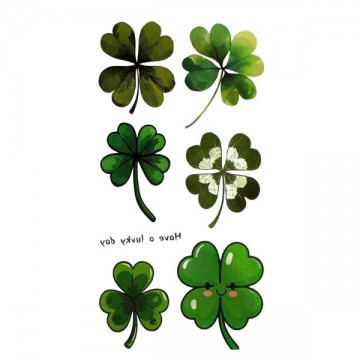 St. Patrick Tattoos - Have a Lucky day Shamrock