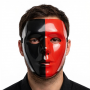 Split Full-Face Mask - Red & Black