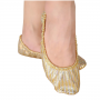 Sparkling Gold Sequined Belly Dance Shoes