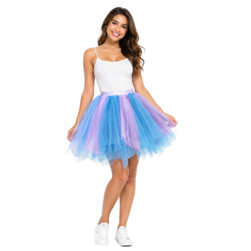 Tutu Skirt - Ombre Fluffy Tulle Blue