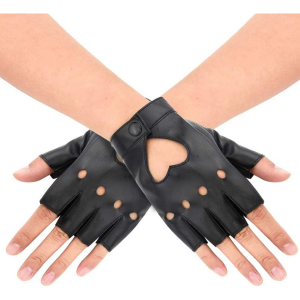 Fingerless Leather Midnight Rider Gloves
