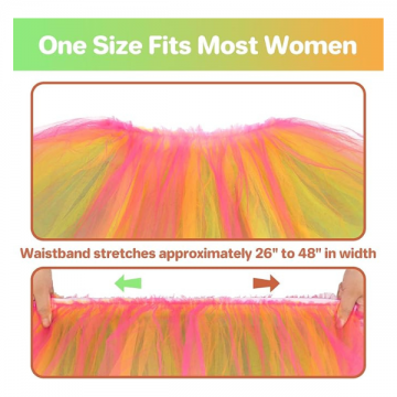 Tutu Skirt - Fluffy Tulle layered Rainbow