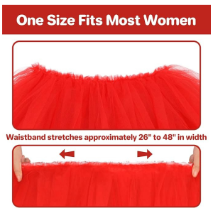 Tutu Skirt - Fluffy Tulle layered Red