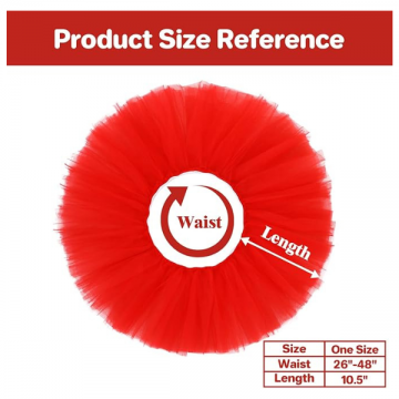 Tutu Skirt - Fluffy Tulle layered Red
