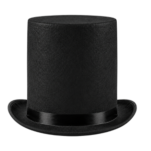 Top Hat Stove Pipe - Black 20cm Tall