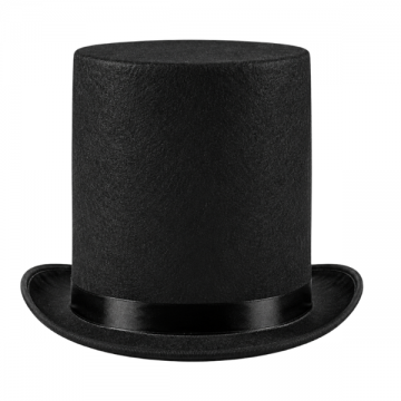 Top Hat Stove Pipe - Black 20cm Tall