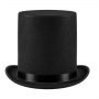 Top Hat Stove Pipe - Black 20cm Tall