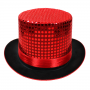 Sequin Top Hat Red