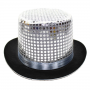 Sequin Top Hat Silver