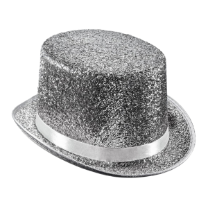 Shiny Top Hat Silver