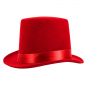 Classic Top Hat Red 14cm Tall