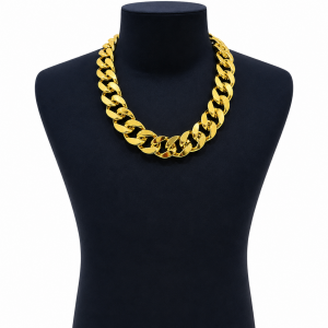 Chunky gold chain necklace 80cm