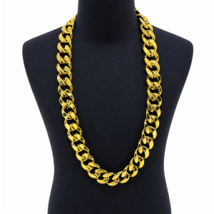 Chunky gold chain necklace 120cm