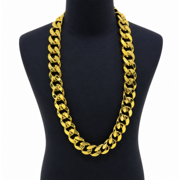 Chunky gold chain necklace 120cm