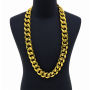 Chunky gold chain necklace 120cm