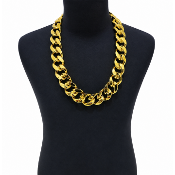 Chunky gold chain necklace 100cm