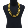 Chunky gold chain necklace 100cm