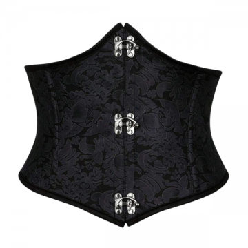 Corset Gothic Black Lace Underbust