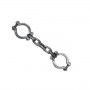 Prisoner Hand Shackles Chain Wrist Cuffs - 45cm