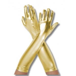 Metallic Long Gloves - Gold