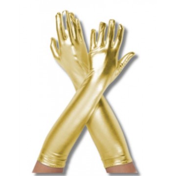 Metallic Long Gloves - Gold