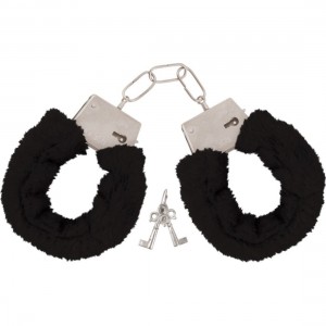 Furry handcuff - black