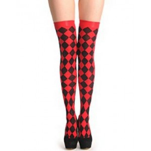 Black lattice with Red stocking