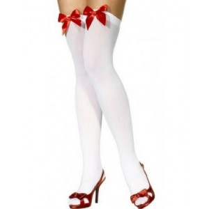 White Stocking with Red Bow