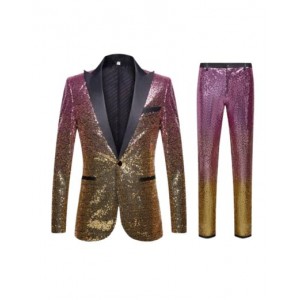 Sequin Blazer Two toned - Pink & Gold