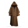 Deluxe Brown Hooded Robe
