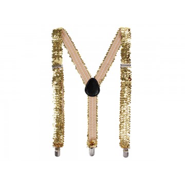 suspender sequin gold