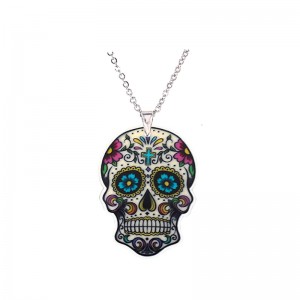 Skull head with chain