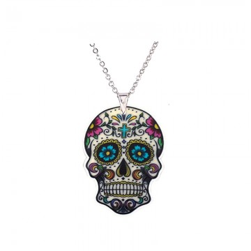 Skull head with chain