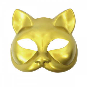Sleek Cat Mask - Gold